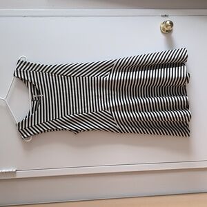 Free People Cha Cha Slide Striped Skater Dress